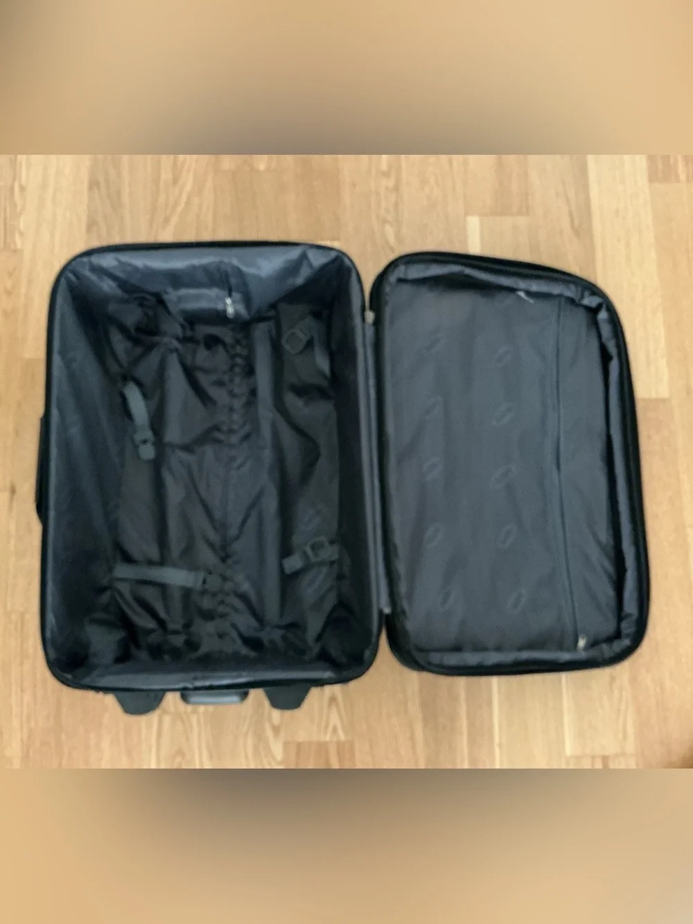 Black Travel Carry-On Suitcase 2 Wheel